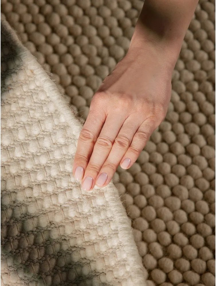 Natúr színű kézi szövésű gyapjú kerek szőnyeg ø 200 cm Richmond Diana – Ted Baker