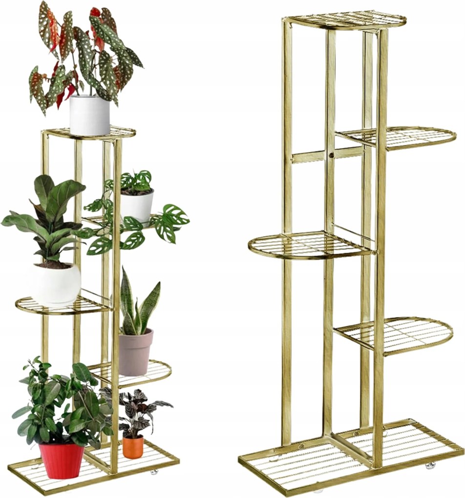 Virágtartó állvány 6 Szint 6 virágtartó állvány Fém Álló