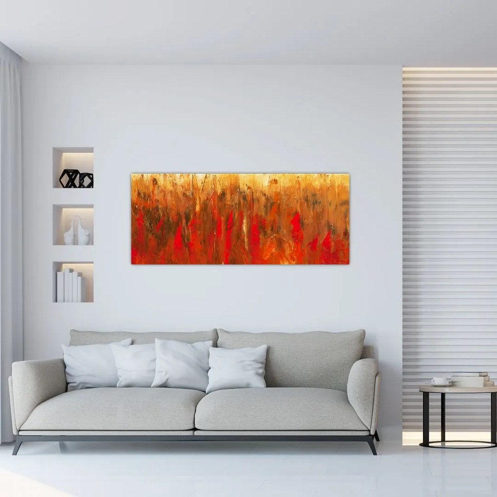 Kép - Festett absztrakció (120x50 cm)