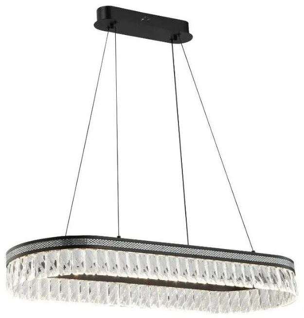 LED fényerőszabályozható kristálycsillár kábelen függő THALIA LED/50W/230V 3000-6000K + távirányító