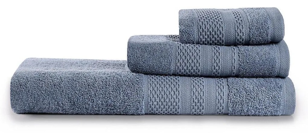 Törölköző Szett (3 db) Piramit - Indigo kék
