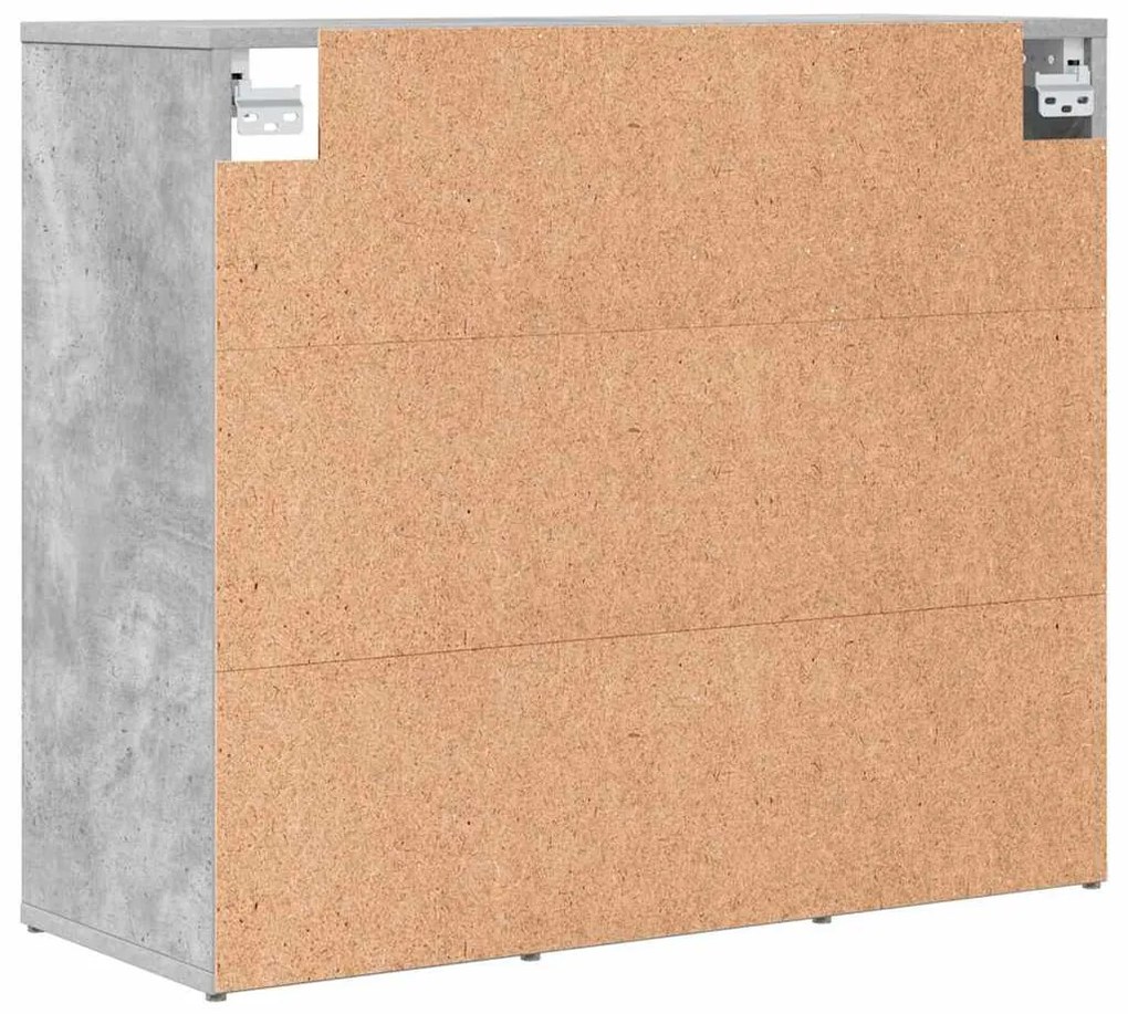 Cipősszekrény polcokkal Beton szürke 77.5 x 30 x 67 cm Faanyag