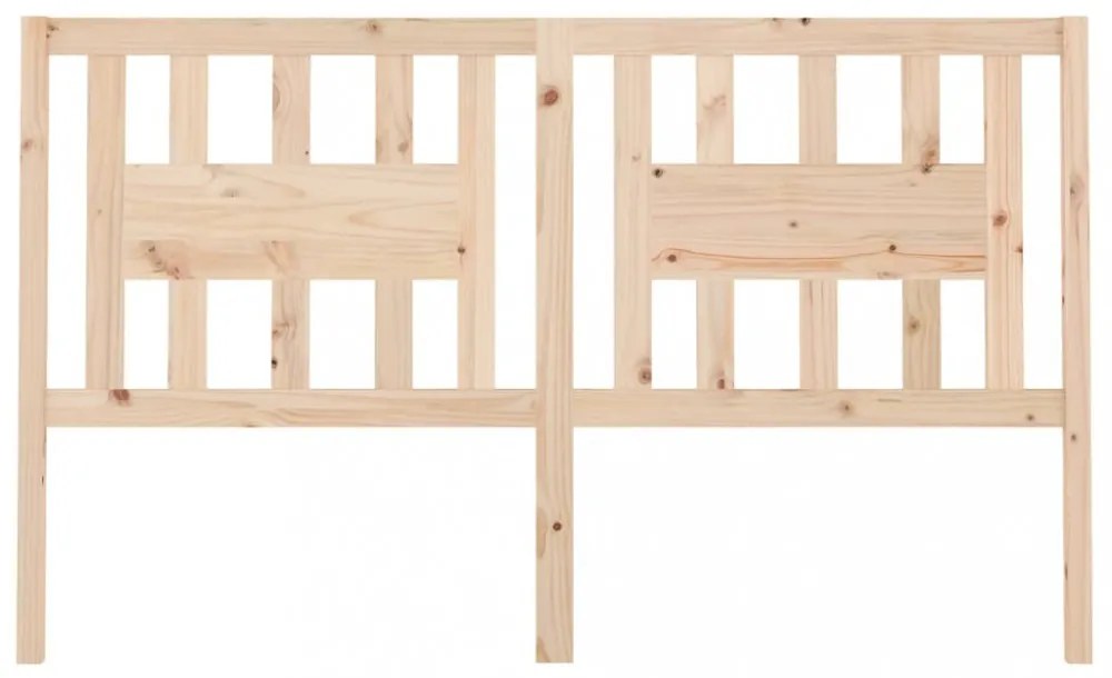 tömör fenyőfa fejtámla 126 x 4 x 100 cm