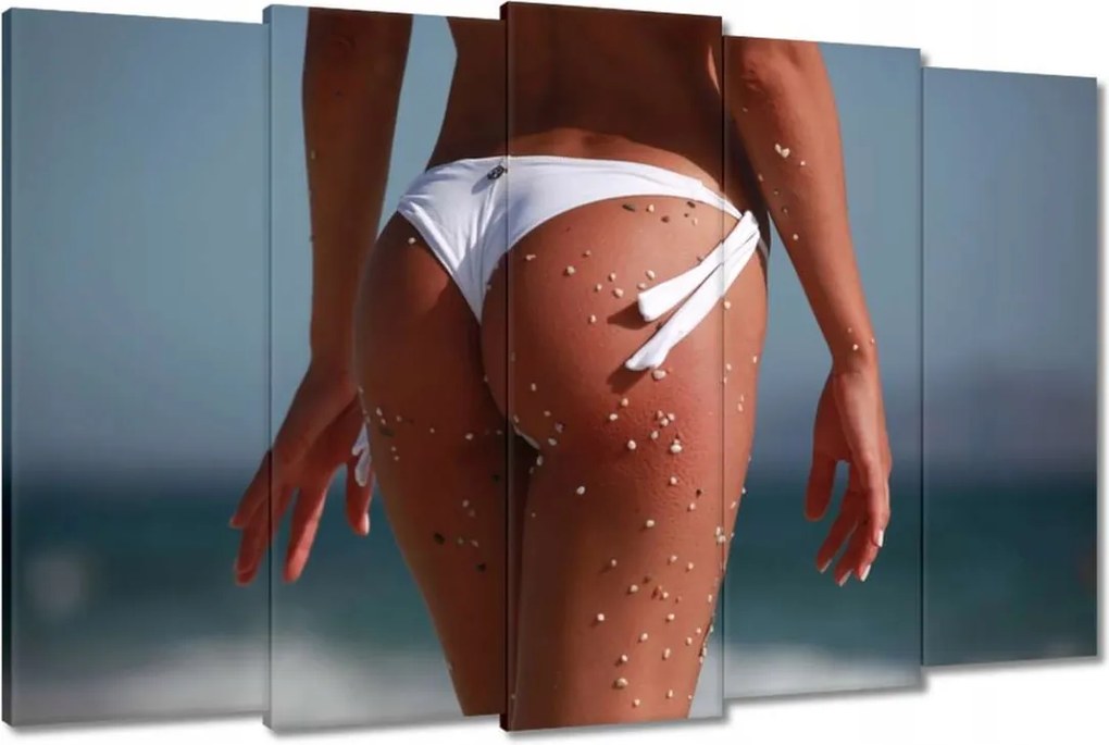 Vászonkép 150x95 Lány a tengerparton