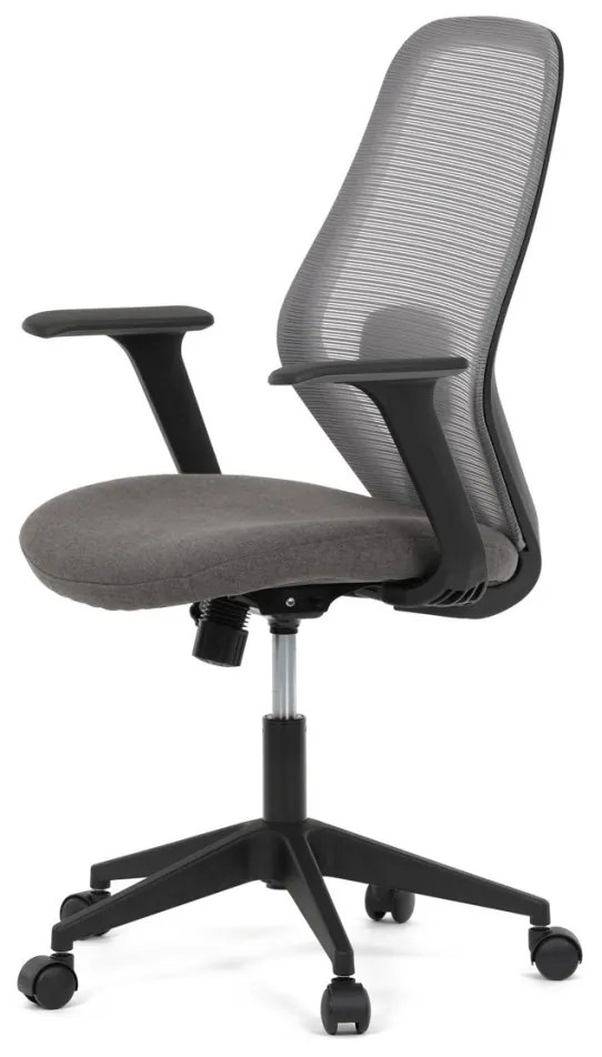Scaun de birou pivotant de culoare gri cu mecanism de balansare. KA-V3149
