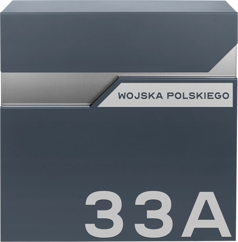 Postaláda Újság Postaládákhoz Tágas Antracit Acél Cím