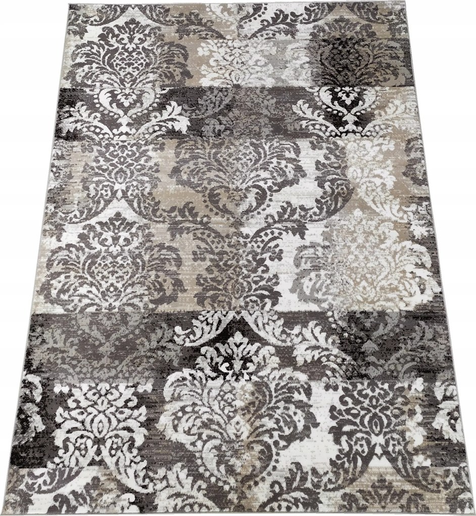 Szőnyeg 160x230 Szürke Bézs Divatos Klasszikus Hagyományos Vintage Dísz