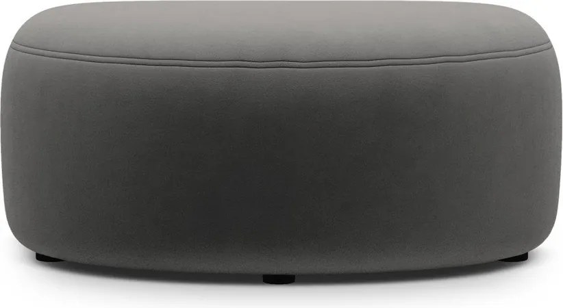 Sötétszürke bársony lábtartó Kate – Micadoni