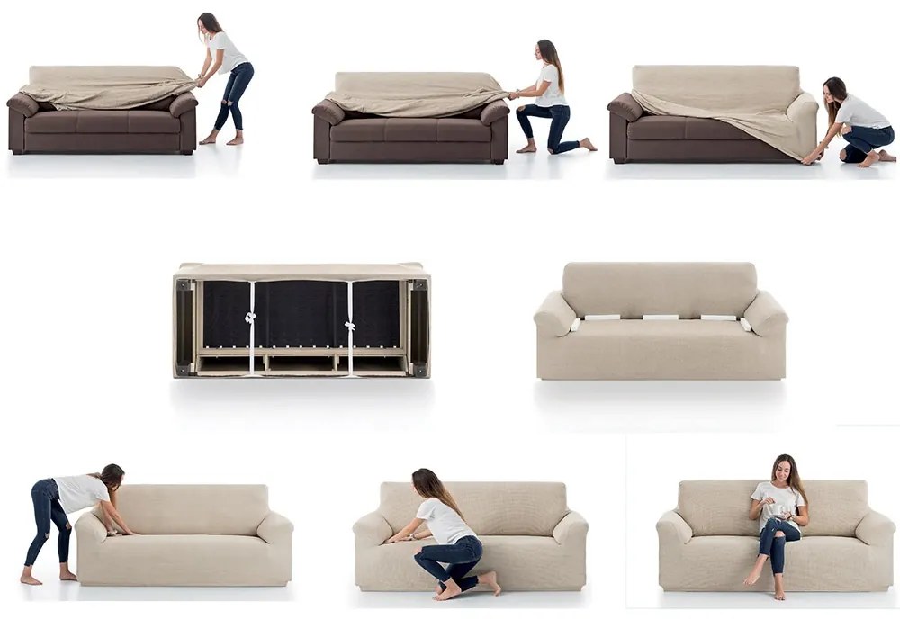 Milos kétszemélyes kanapéhuzat, piros 130-180 cm