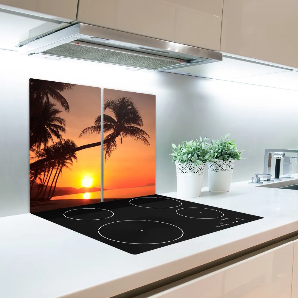 Üveg vágódeszka Sunset Beach 60x52 cm