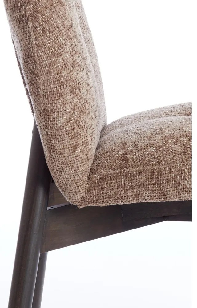 Barna kárpitozott étkezőfotel szett 2 db-os Sinosa – Light &amp; Living