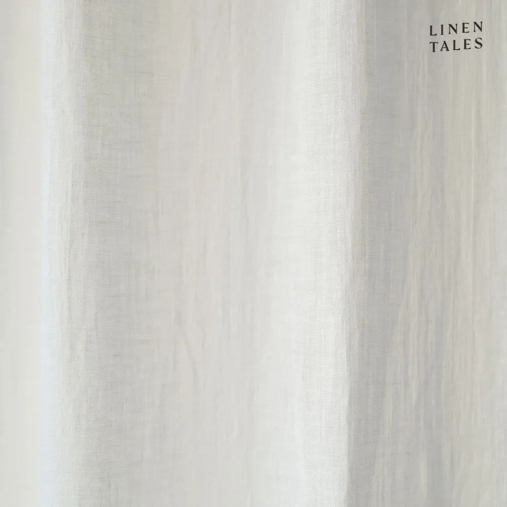 Fehér átlátszó függöny 130x300 cm Daytime – Linen Tales