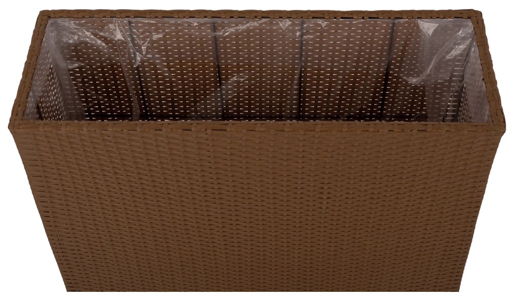 Virágcserép, bézs rattan, RAMS