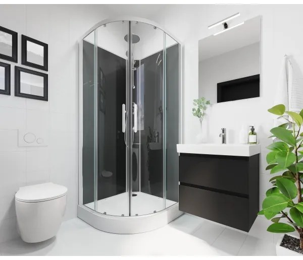 BATH DELUXE 01-080-01-58-00 - Fürdőszoba tükör NORDBORG 80x75 cm