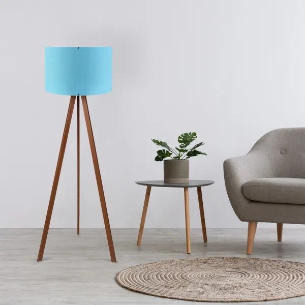 Állólámpa AYD 1xE27/40W/230V kék/barna