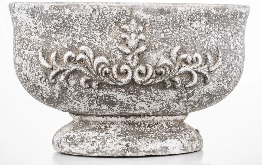 Cyrus design Kaspó cement szürke 18,5x30x18cm