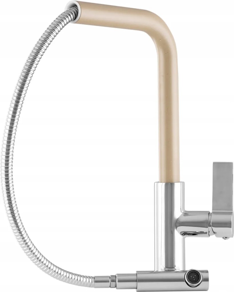 Konyhai Csaptelep Kihúzható Kifolyócsővel, Bézs