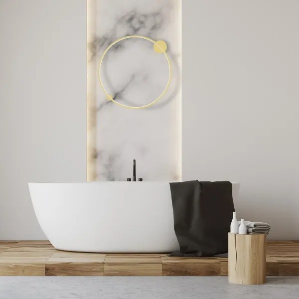 LED fali lámpa SATURNO LED/46W/230V 80 cm átmérő IP44 arany