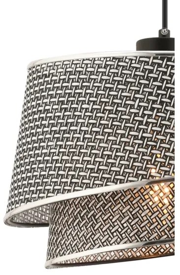 Kábeles függőlámpa BARETTE 1xE27/60W/230V szürke/fényes króm