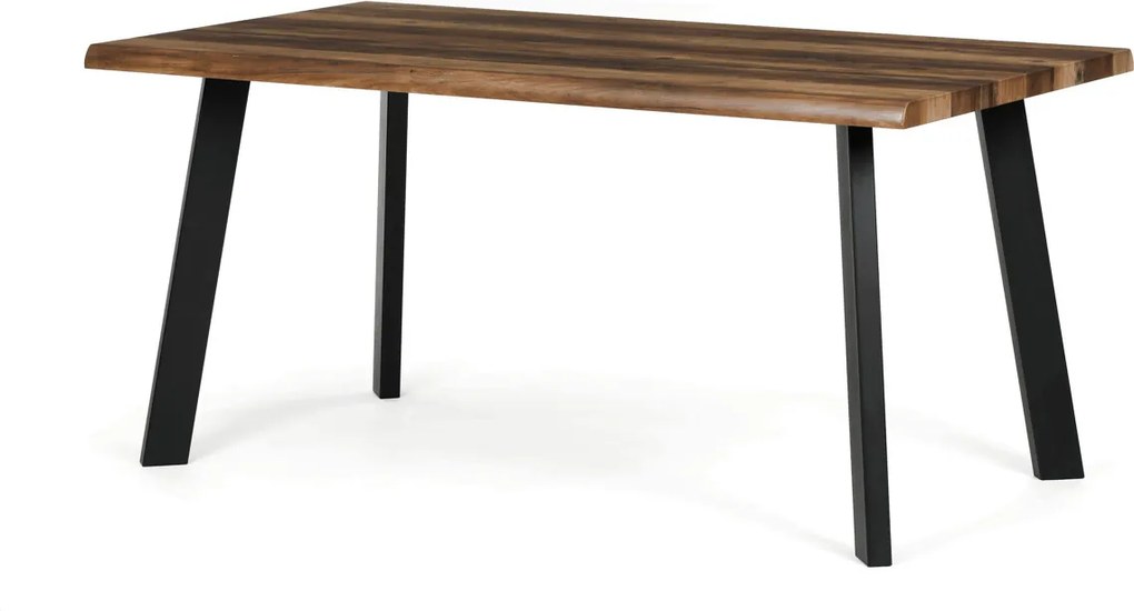 Étkezőasztal 160 × 90 cm MDF öreg fa OLW