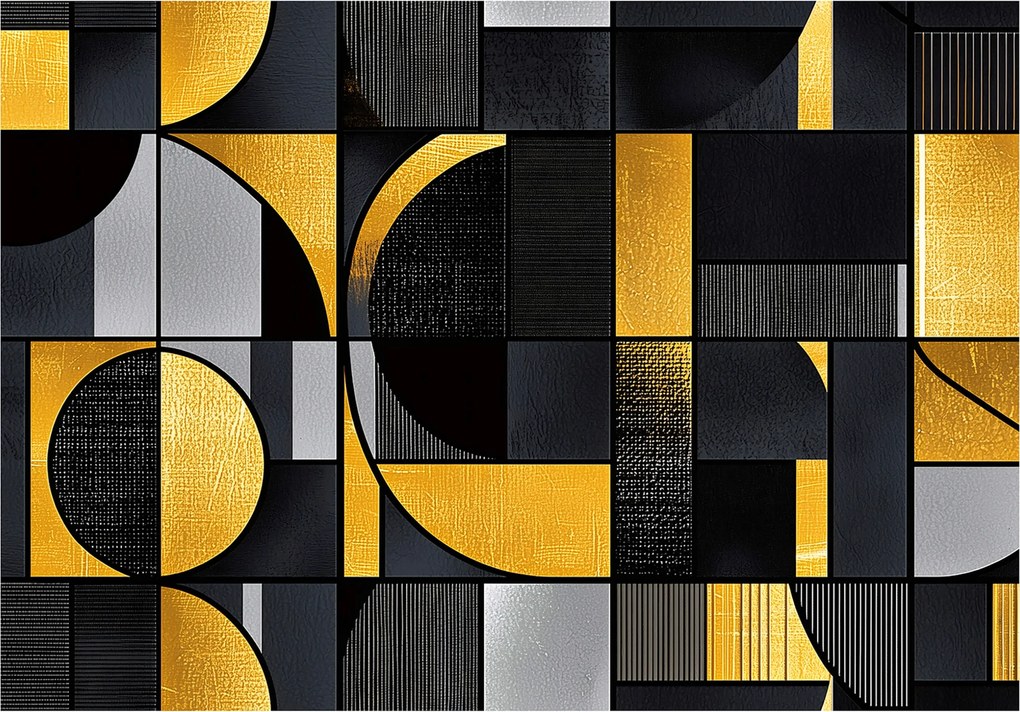 Fotótapéta Arany Mozaikok Absztrakt Vinyl elegancia 368x254 +ragasztó