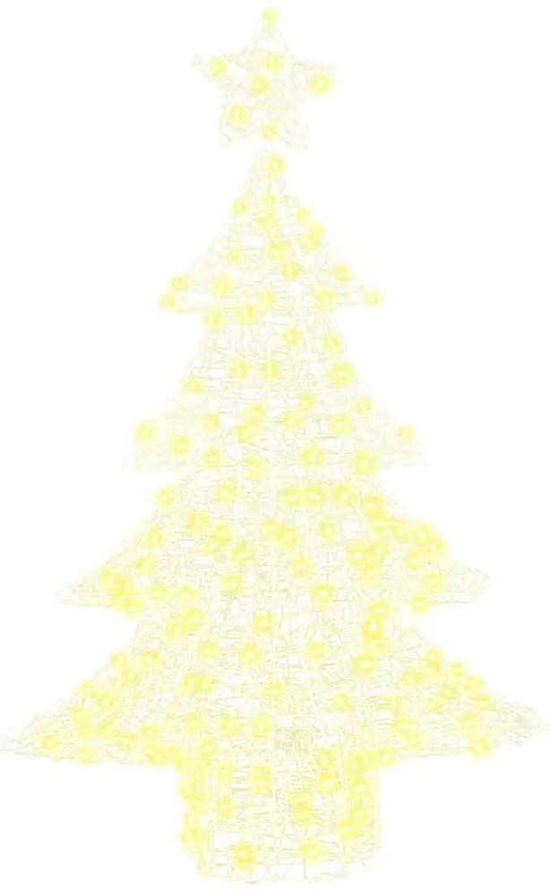 Karácsonyfa 100 LED-del Meleg fehér 120 cm Akril