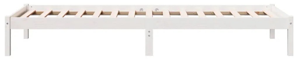 fehér tömör fenyő extra hosszú ágykeret matrac nélkül 100x220cm