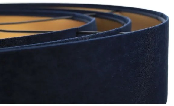 TRINITI függeszték 1xE27/60W/230V kék/arany kábellel