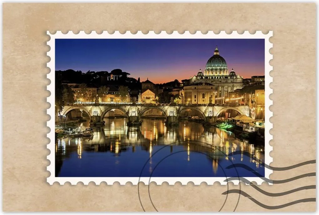 Poszterek 90x60 Róma Vatikán panoráma