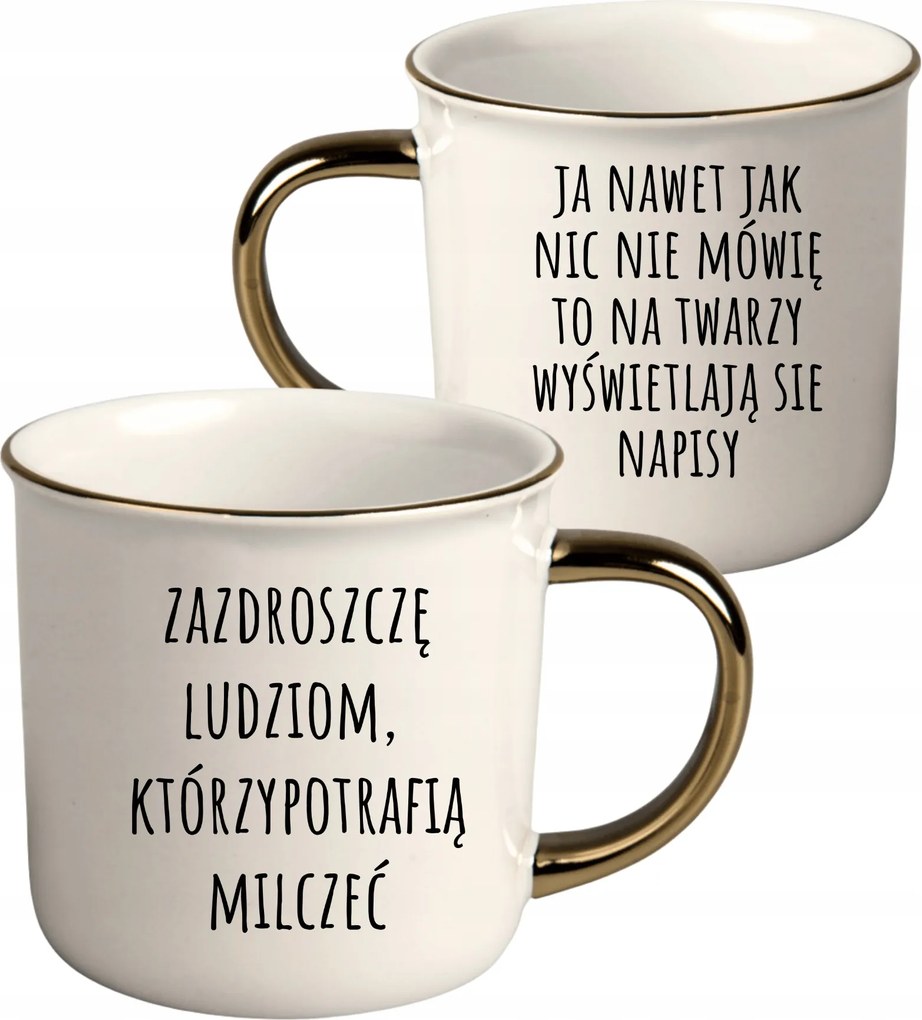 Bögre Fehér Arany Rant Ajándék Vicces Nőnap Irigylem Az Embereket