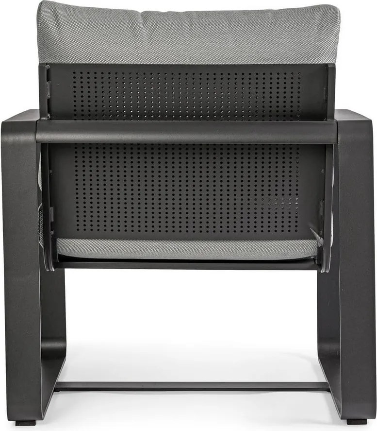 Szürke fém kerti fotel Merrigan – Bizzotto