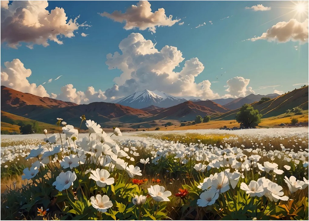 Üveg kép - Csendes táj (70x50 cm)