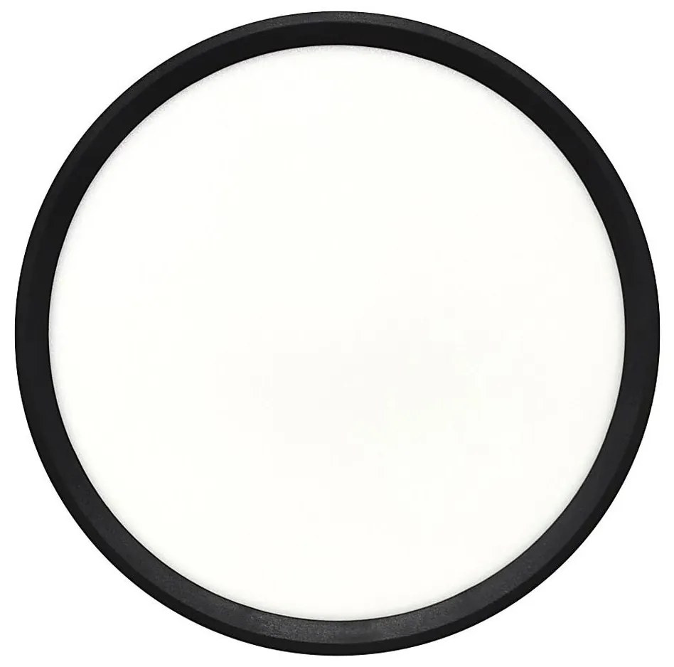 LED mennyezeti lámpatest LED/24W/230V 3000/4000/6500K átm. 30 cm fekete