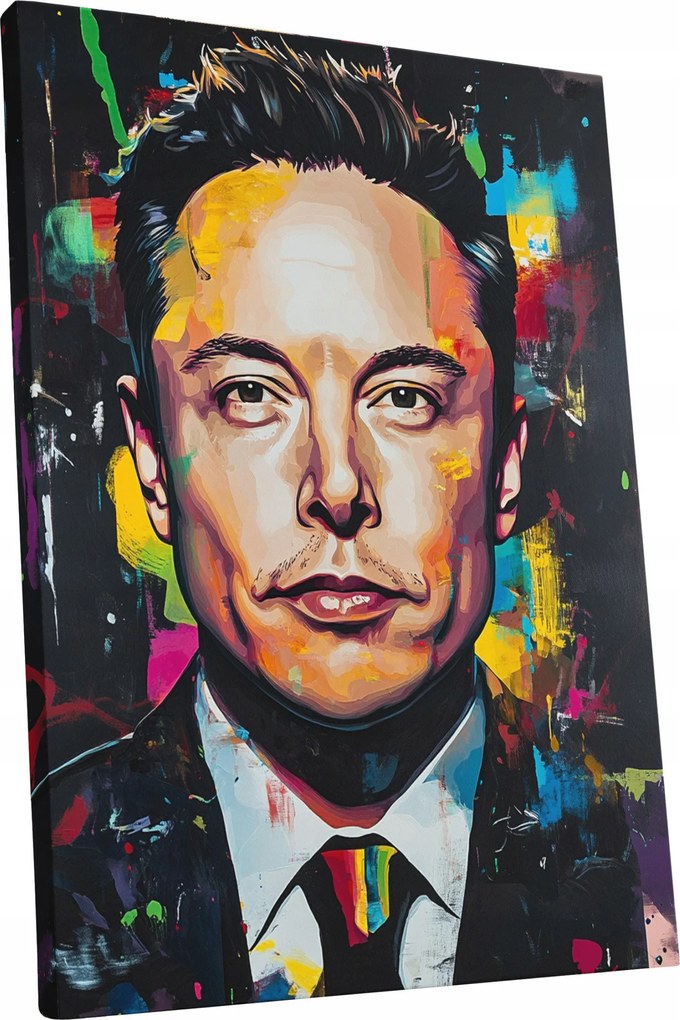 Vászonkép Portré Elon Musk nappali Elon Musk ajándék 45x60