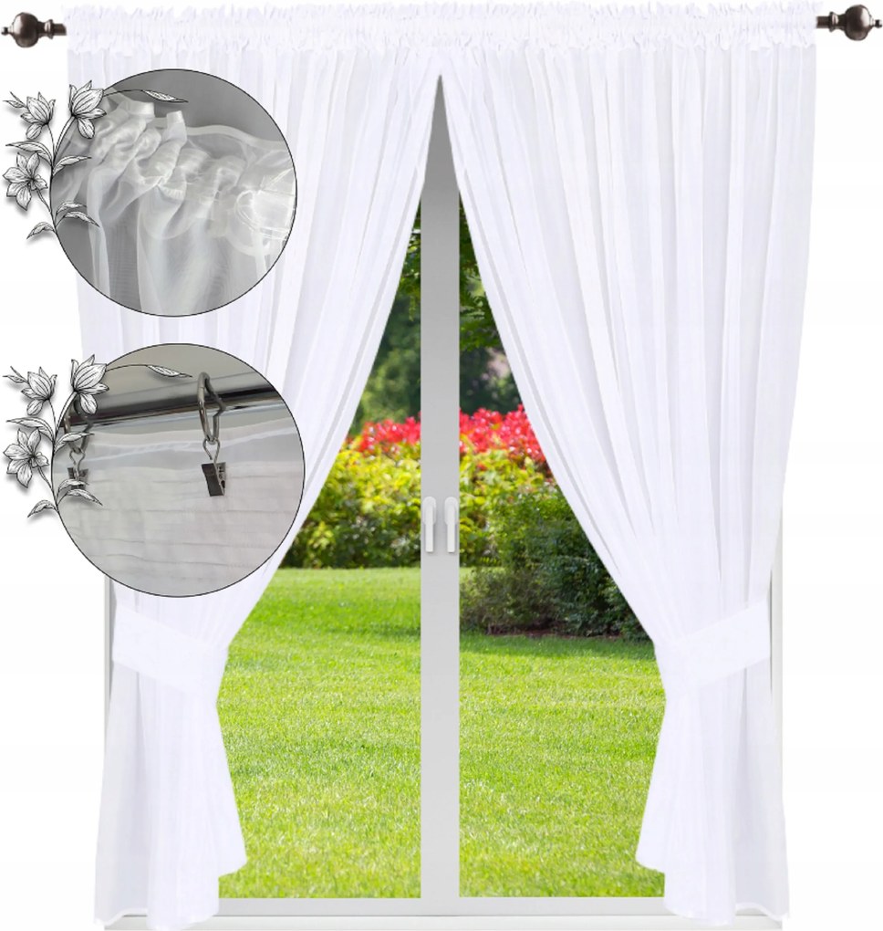 Kész függöny balkonra 230x400 sima függönyök voile függöny nappaliba