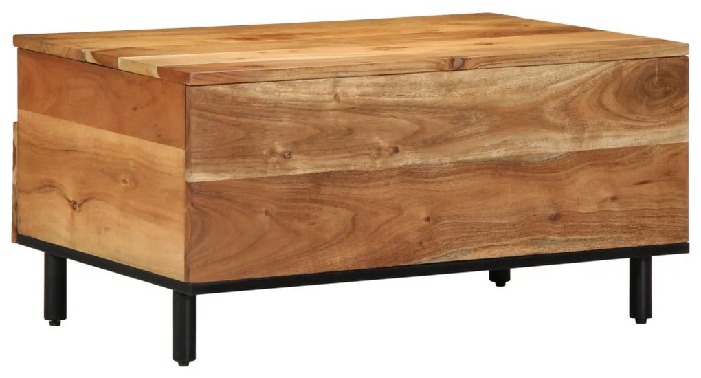 Kávéasztal 80x54x40 cm Tömör Akácfa