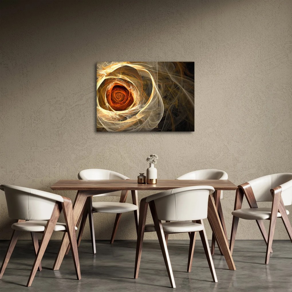 Kép - Absztrakt rózsák tüzes színekben (70x50 cm)