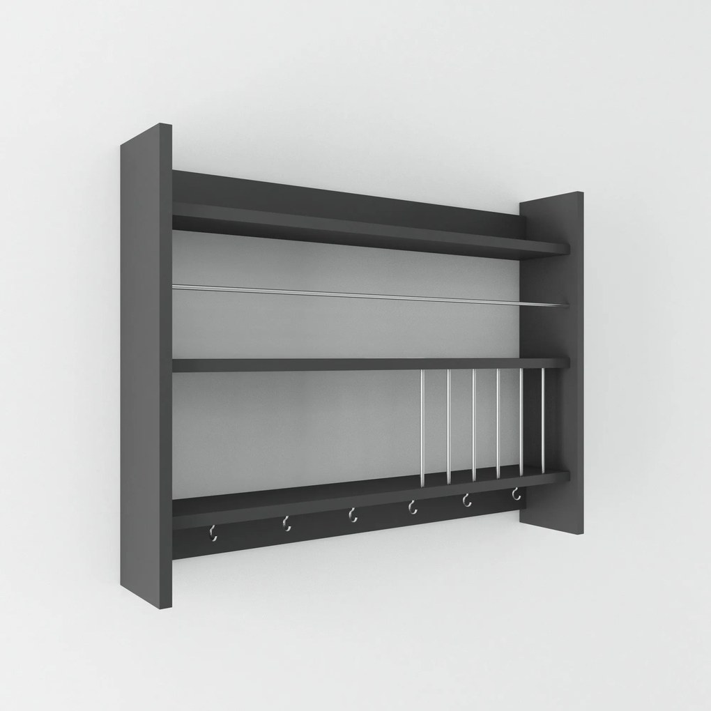 Konyhai polc Kolin - Anthracite