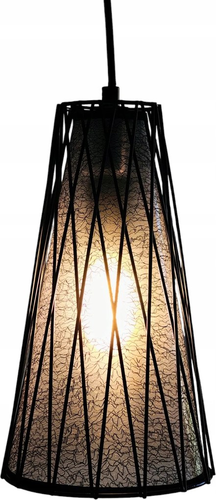 Függőlámpa, áttört, drótos, E27