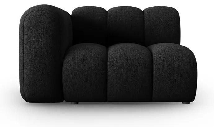 Feketés antracitszürke kanapé modul (bal oldali) Lupine – Micadoni Home