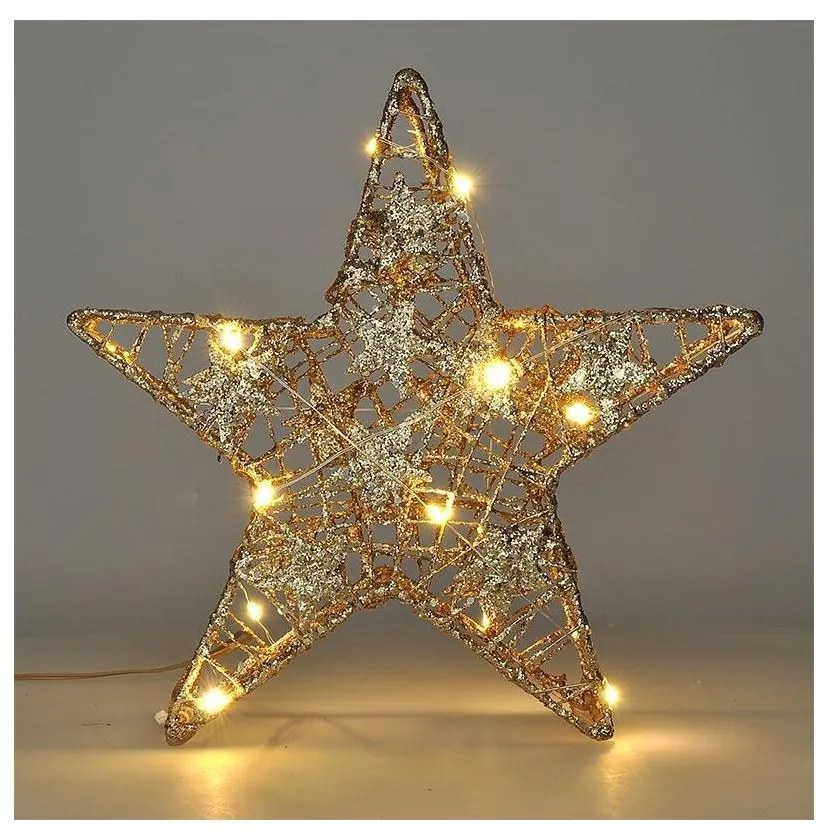 Solight 1V240 - LED Karácsonyi dekoráció 14xLED/2xAA csillag
