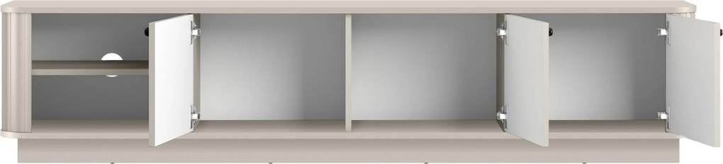 Vesper 3D TV szekrény 187 cm - kasmír / fekete fogantyúk