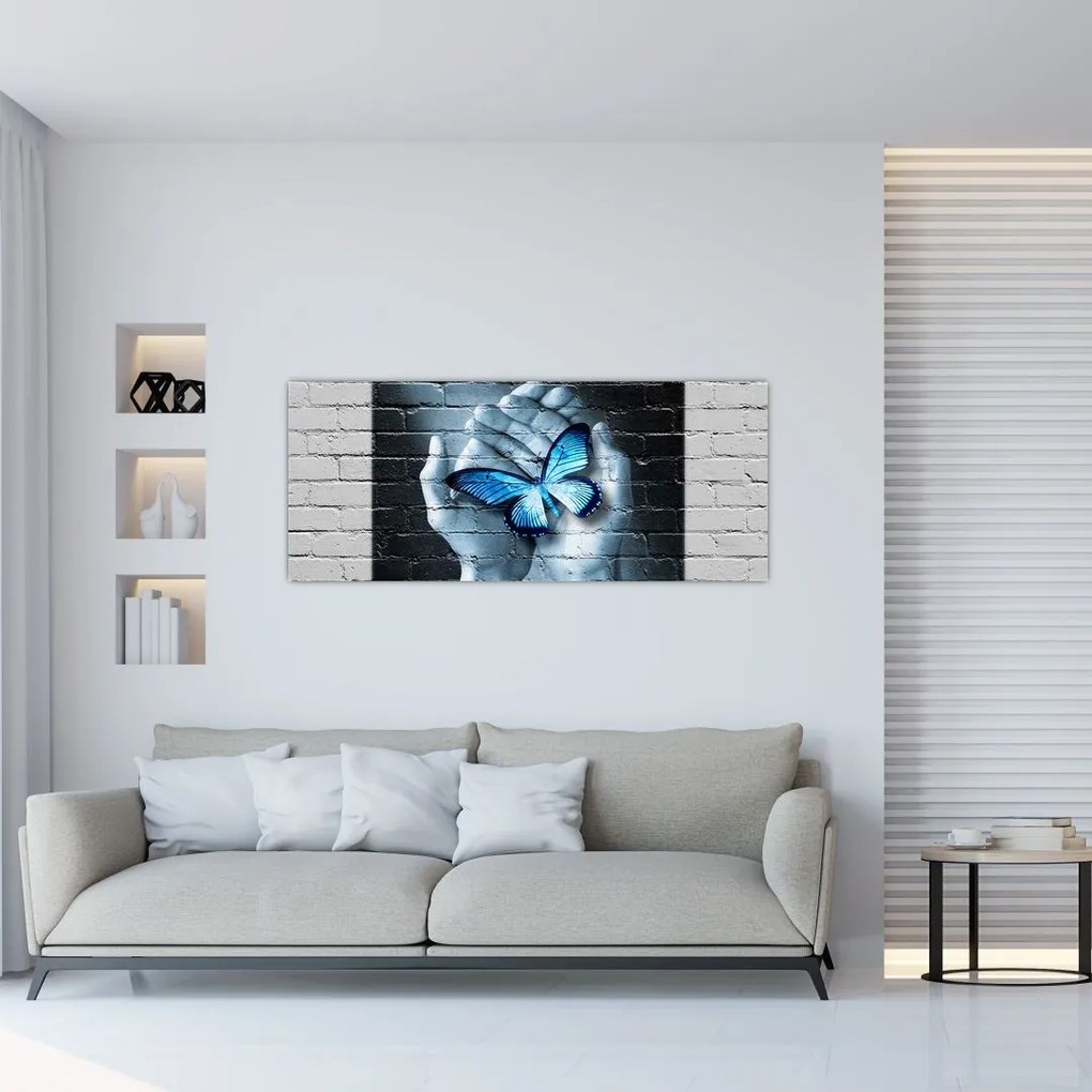 A pillangó képe a falon (120x50 cm)