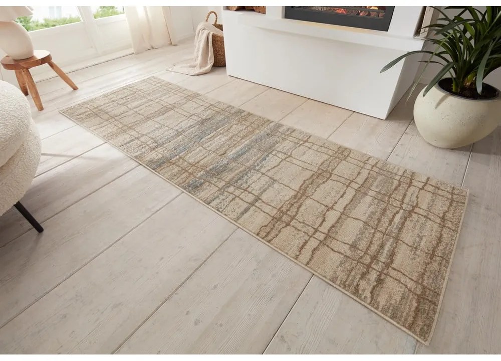 Bézs futószőnyeg 80x200 cm Terrain – Hanse Home