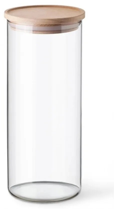Simax 5142 üvegedény fa fedéllel, 1,4 l