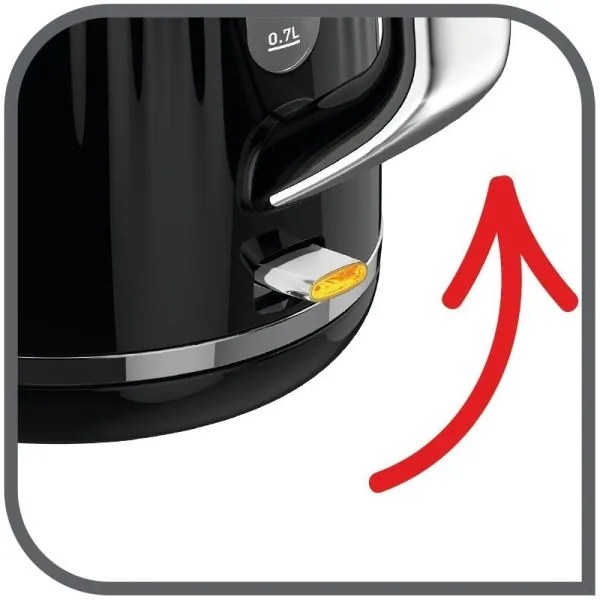 Tefal - Vízforraló LOFT 1,7 l 2400W/230V fekete