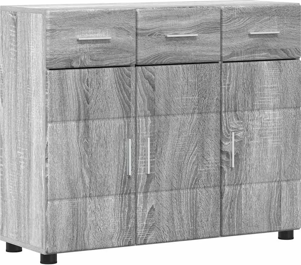vidaXL Széf polcokkal FLORIN Szürke Sonoma 88,5 x 30,5 x 73 cm Faanyag