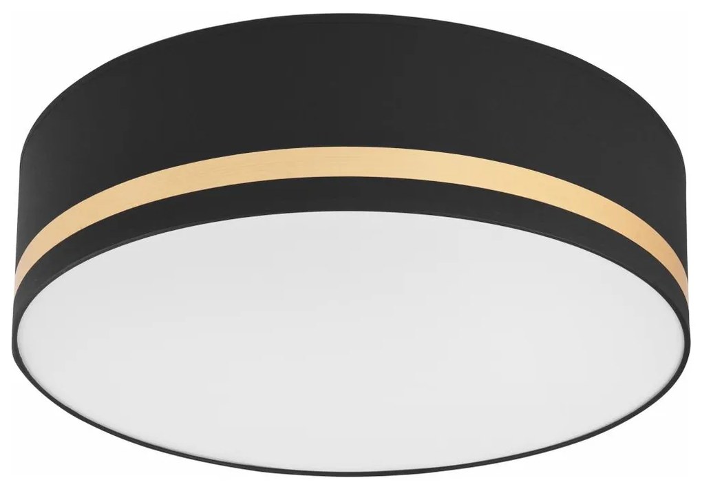 Mennyezeti lámpa SIRJA STRIPE 4xE27/15W/230V átm. 45 cm fekete