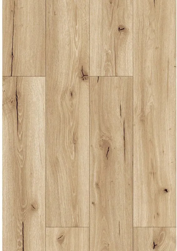 Mexen Buffalo vinyl panelek 1227 x 187 mm LVT Dryback 2,5 mm, PVC alátét, 4 V-fuga, Tölgy - F1307-1227-187-255-4V1-01