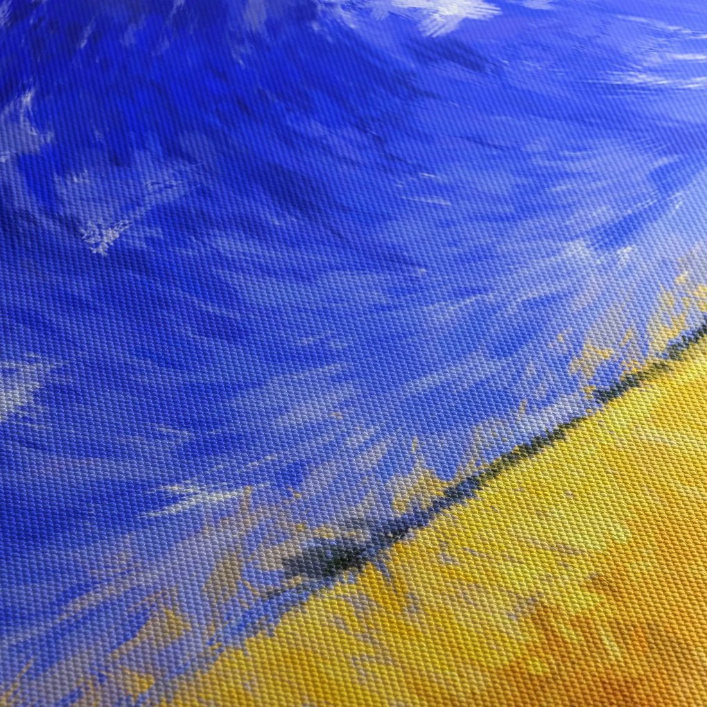 Kép - olajfestmény, arany mező (90x60 cm)